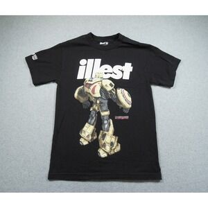 Illest Shirt Mens Small Black Transformers Autobot Graphic Tee Streetwear Cotton